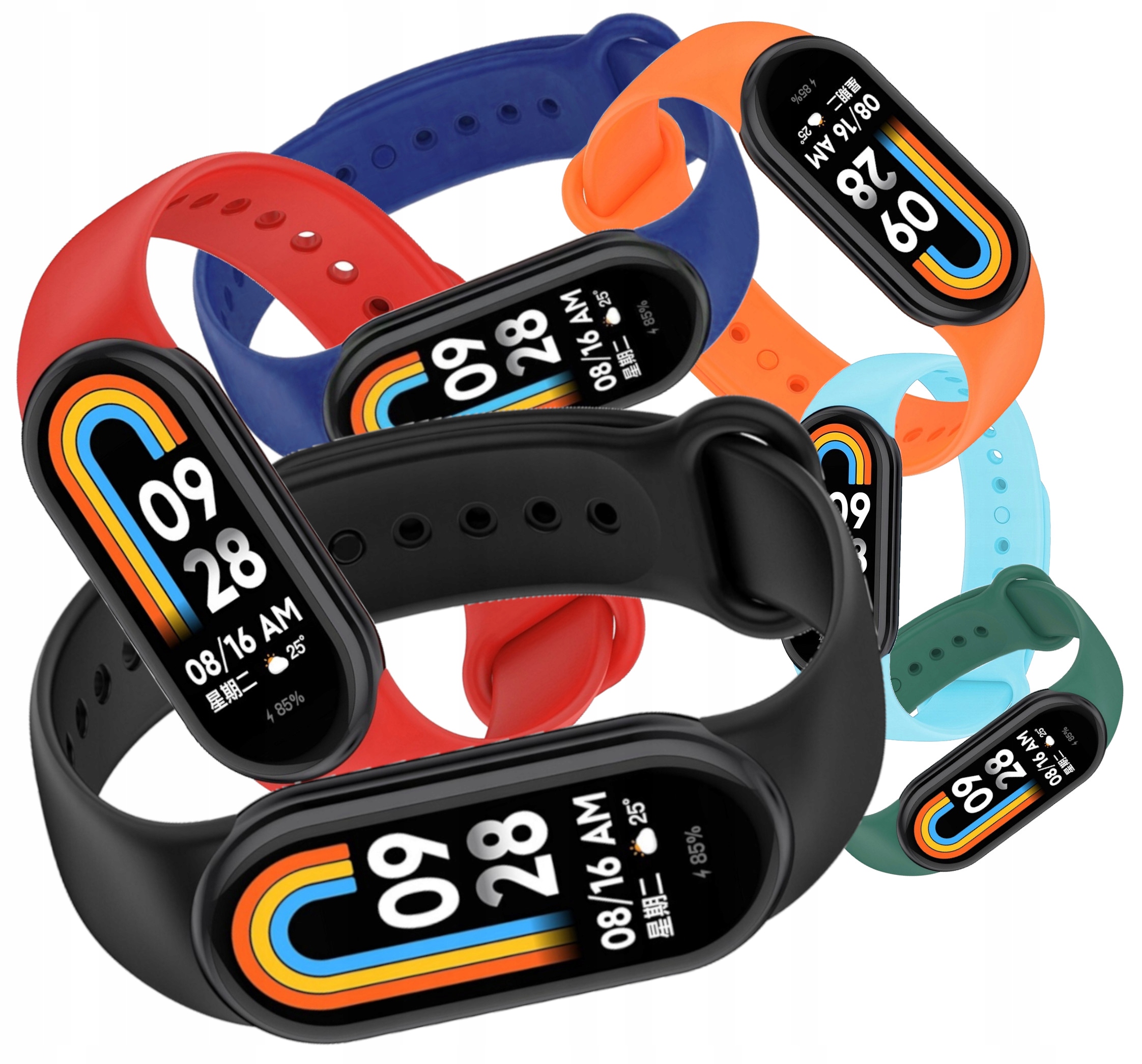 Veľkoobchodný GSM remienok pre Xiaomi Mi Band 8 18mm, viacfarebný